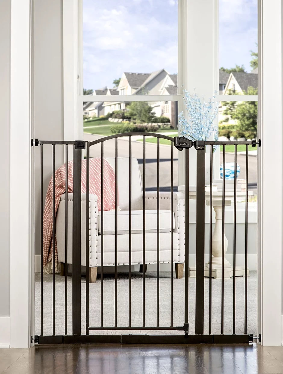 Tall Months, Décor Safety Bronze Gate, Baby Extra Gate 24 Group Regalo Baby Age Arched to 6