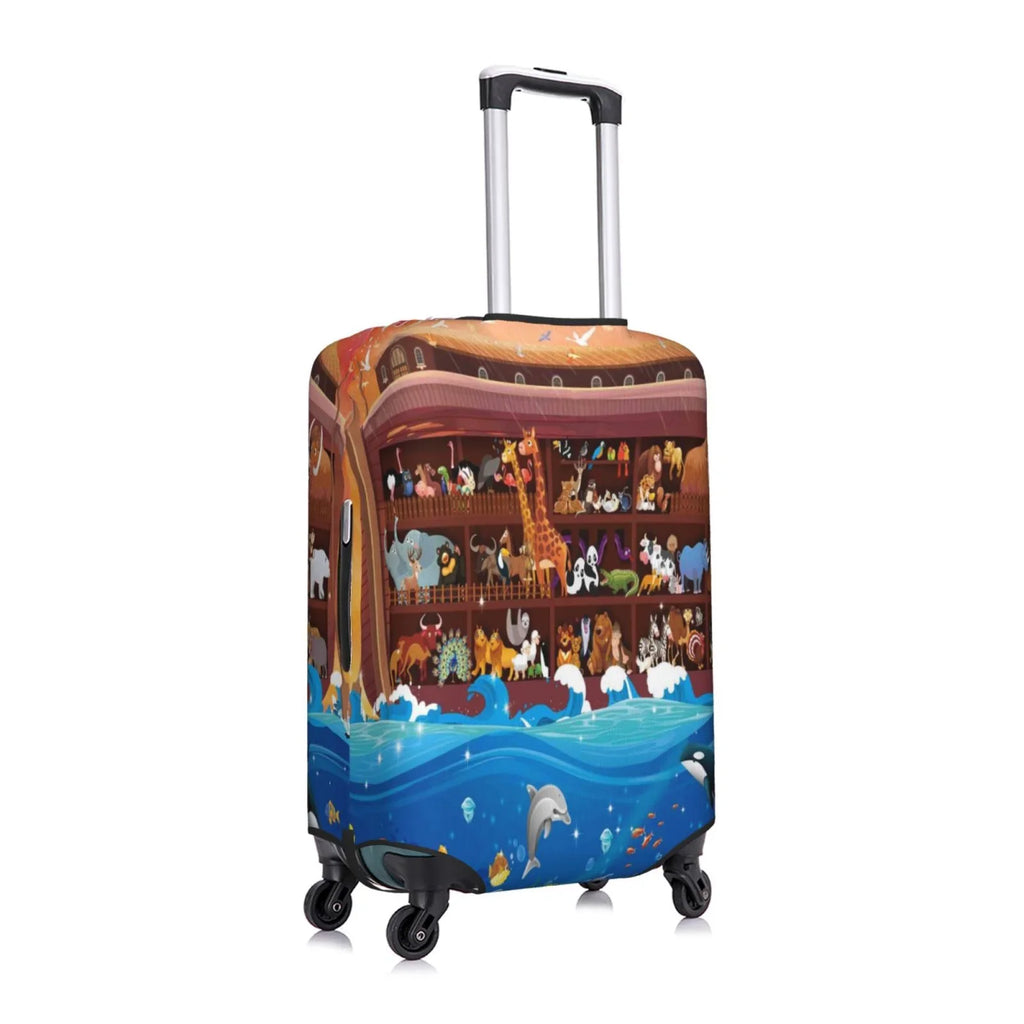 Junzan Ark2 Fashion Inch Suitcase Luggage 18-32 - Noah'S Print Luggage Animals Fits Washable On Cover Protector