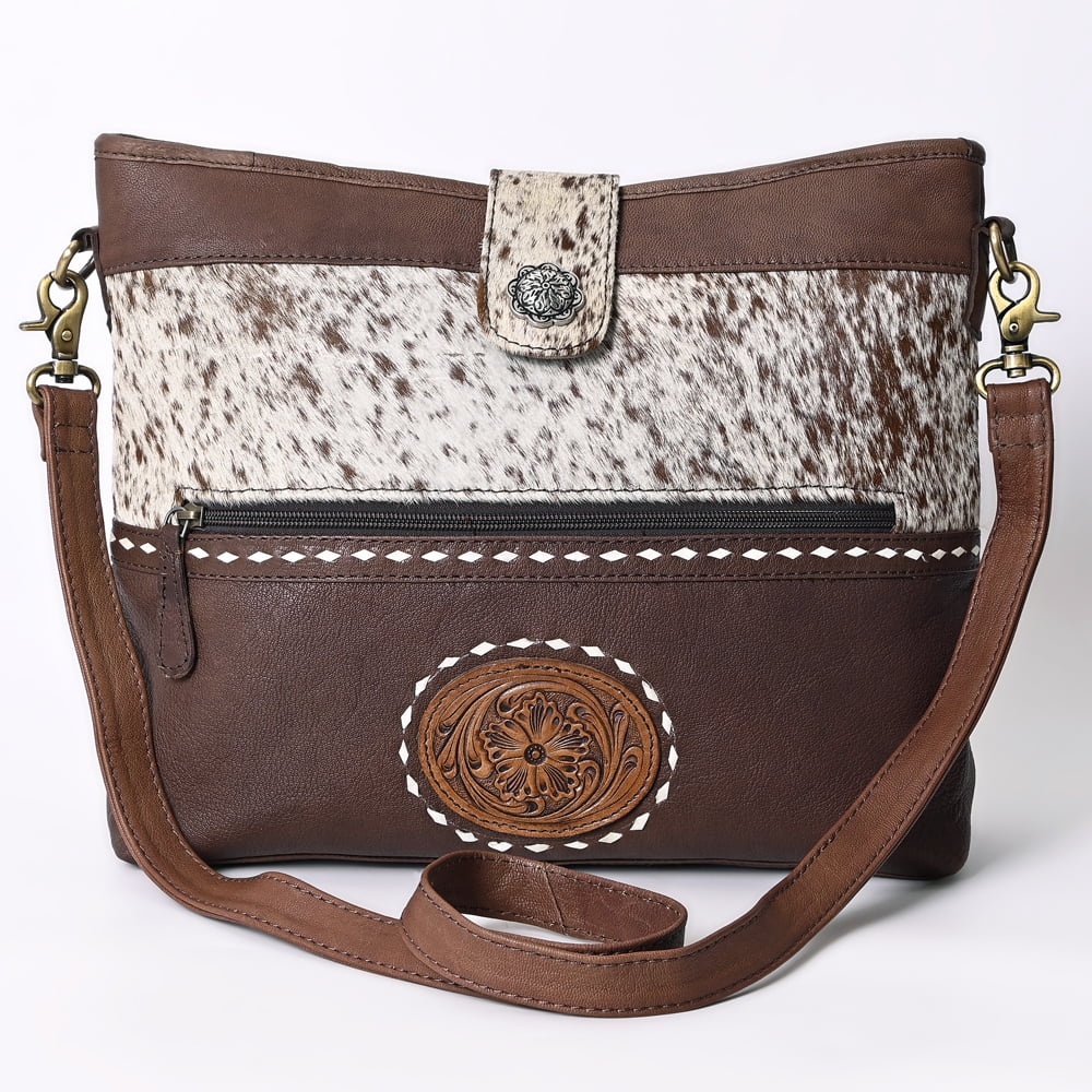 HOBO Leather purse women Tooled Genuine bag Hand OHLAY western KBK131 handbag KB Hair-on
