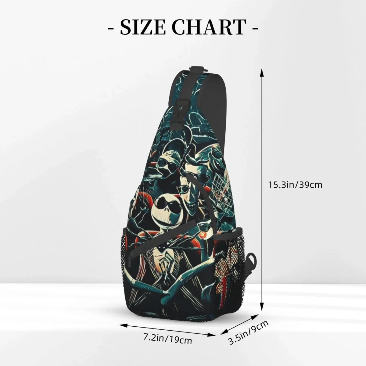 Chest Sling Crossbody Daypack Bag Gifts Unisex Jack Skellington For Hiking Backpack Women Travel Shoulder Bags Men