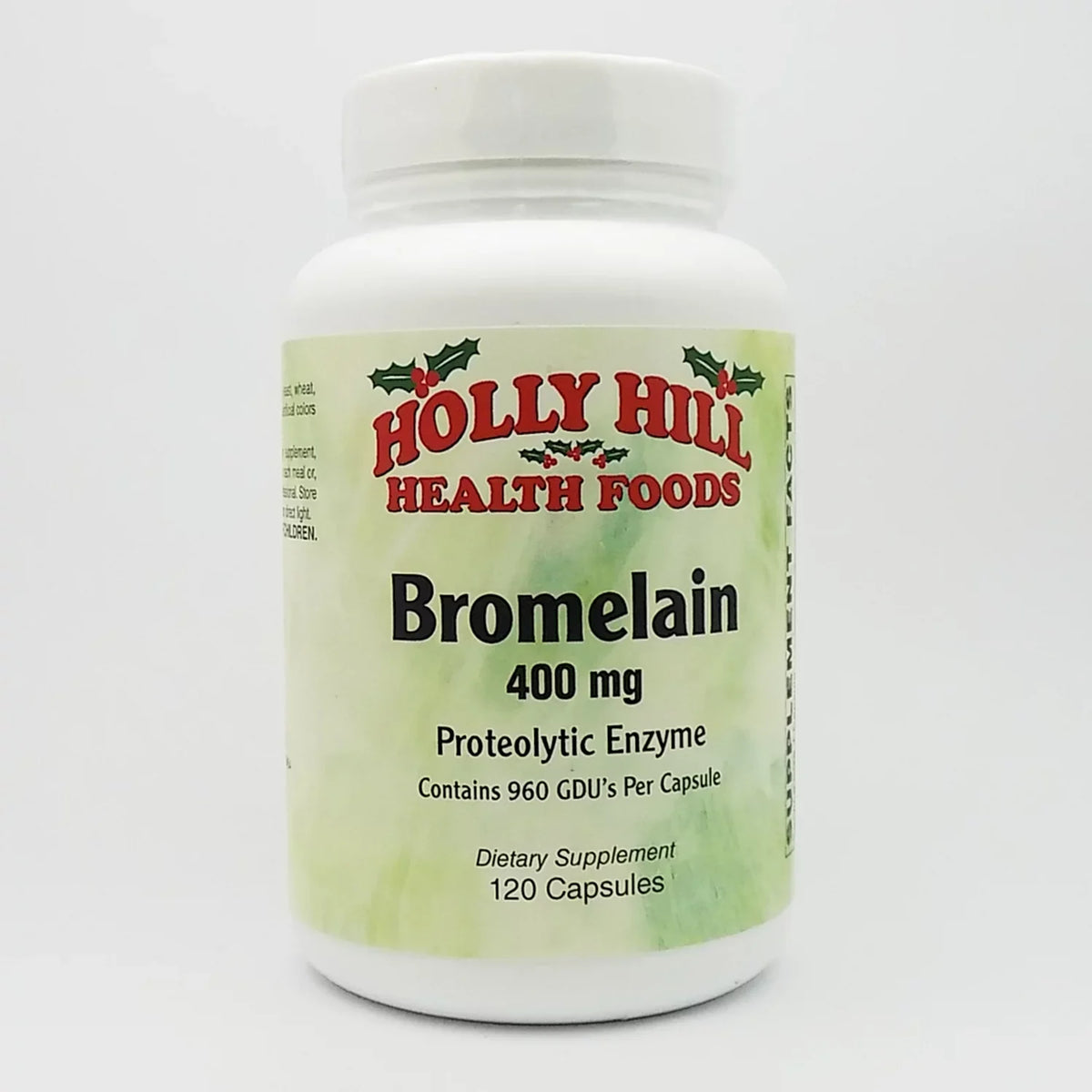 Anti-inflammatory 400 and Digestive Holly Foods, mg, 120 Capsules Bromelain Health Hill Enzyme,
