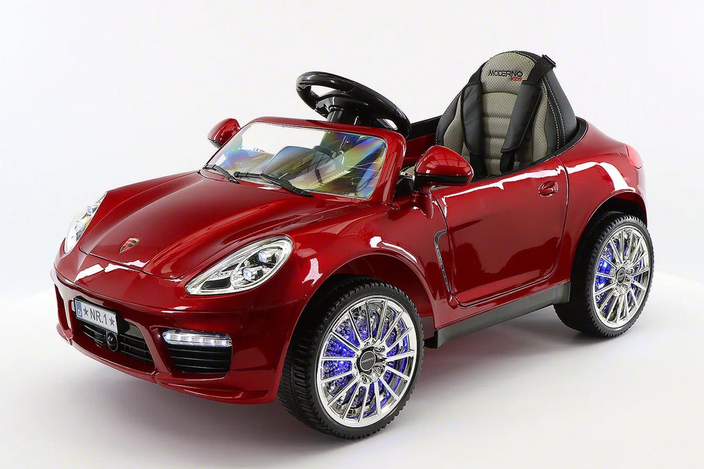 Ride-On Kiddie Electric 12V with R/C Roadster Parental Kids Cherry | Car Red Remote