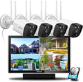 monitor System}, audio Wireless 5.0mp PIR Antennas, one by 4pcs All-in {Full Detection Camera OOSSXX 1TB，Dual 10-inch two-way with