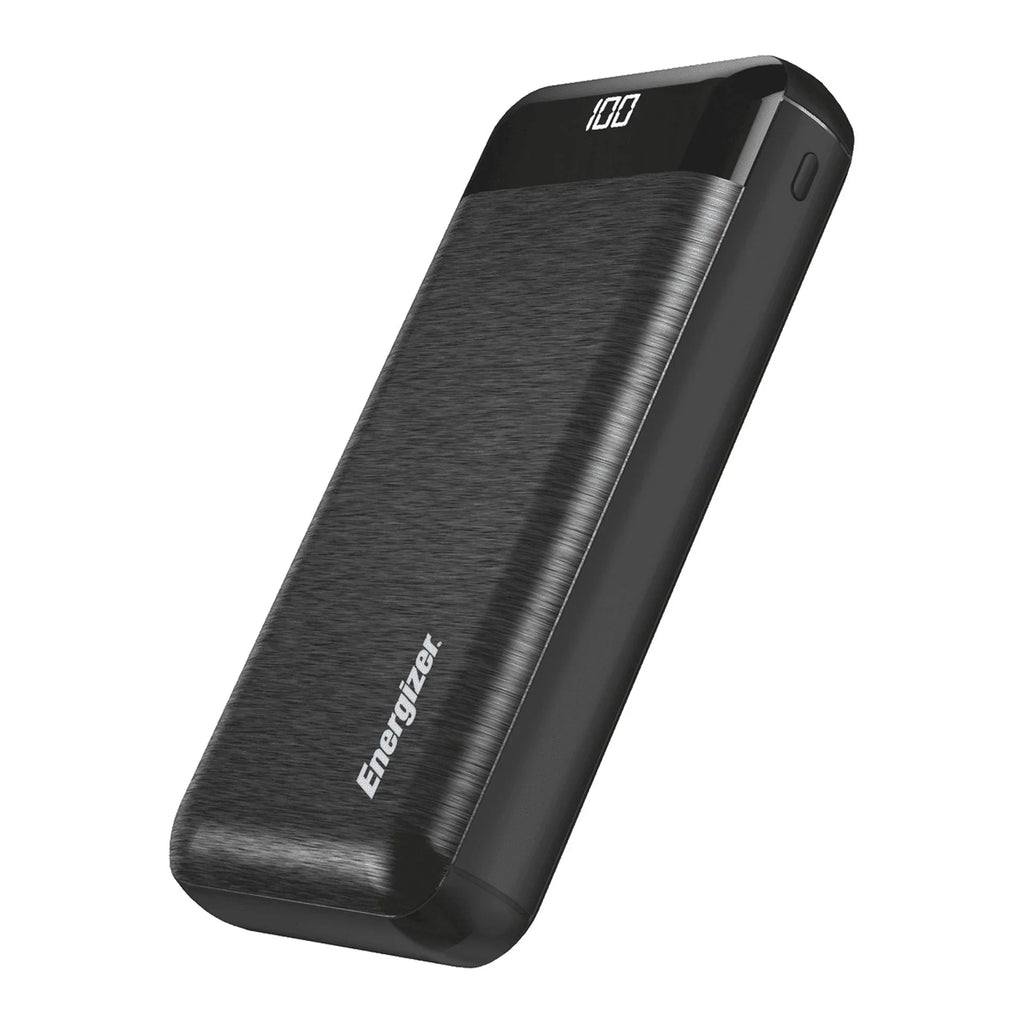 Max 20,000 Energizer mAh UE20058 Power Bank, Black,