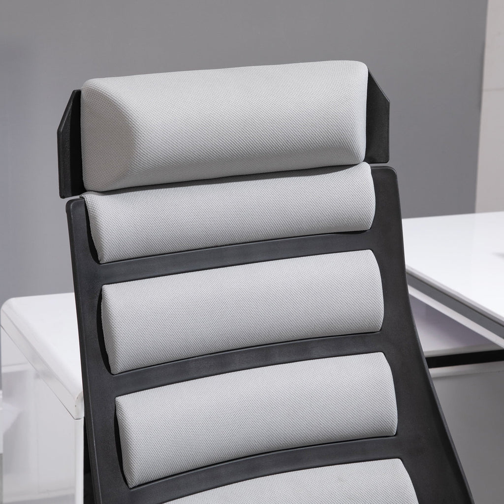 Height, 26.75 275 in Adjustable Executive Capacity, & lb. Chair Swivel Vinsetto Grey with