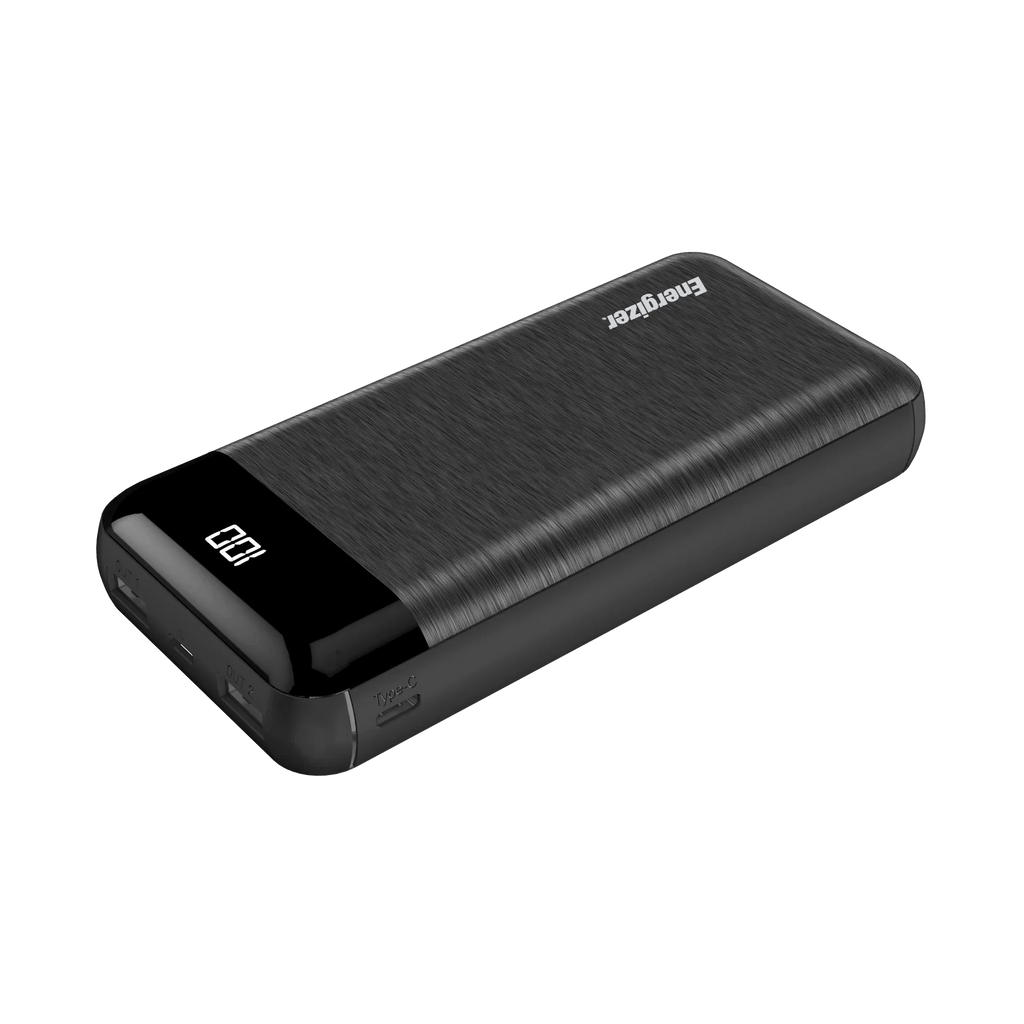 Max 20,000 Energizer mAh UE20058 Power Bank, Black,