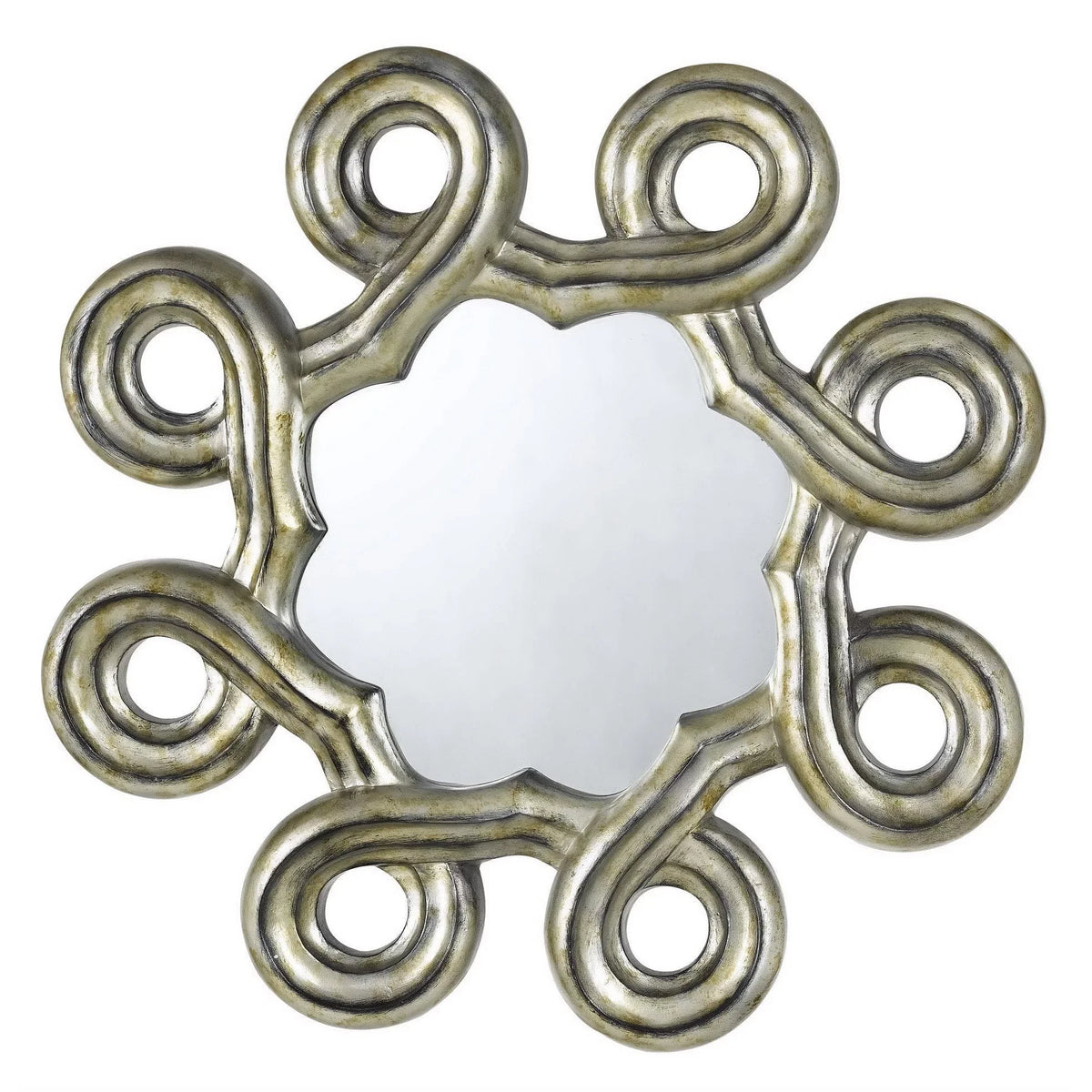 Polyurethane Formia Hexagon Lighting Wa-2155Mir Mirror Beveled Cal Abstract