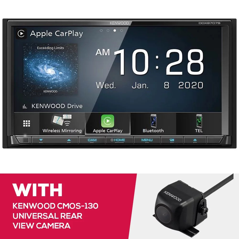 6.95 Receiver View DVD and Kenwood New Inch CMOS-130 Universal Camera DDX9707S Rear