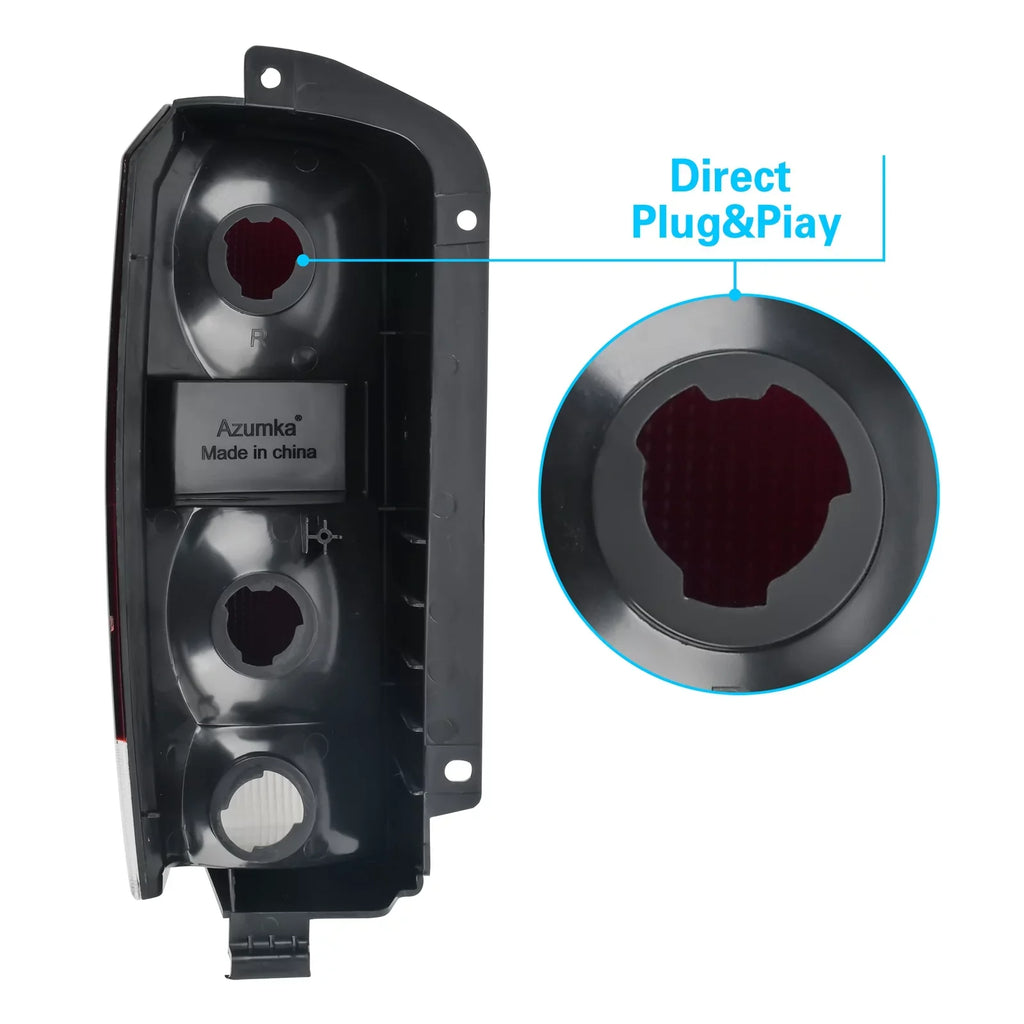 Rear Red/black Lens Set(Left Right)Compatible for with Cherokee Lamps XJ Smoke 1997-2001 XJ Fits Lights Jeep 97-01 + Tail Tail