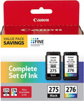 Printers PG-275/CL-276 Canon Multi 100 Pack Color Value Ink Yield for