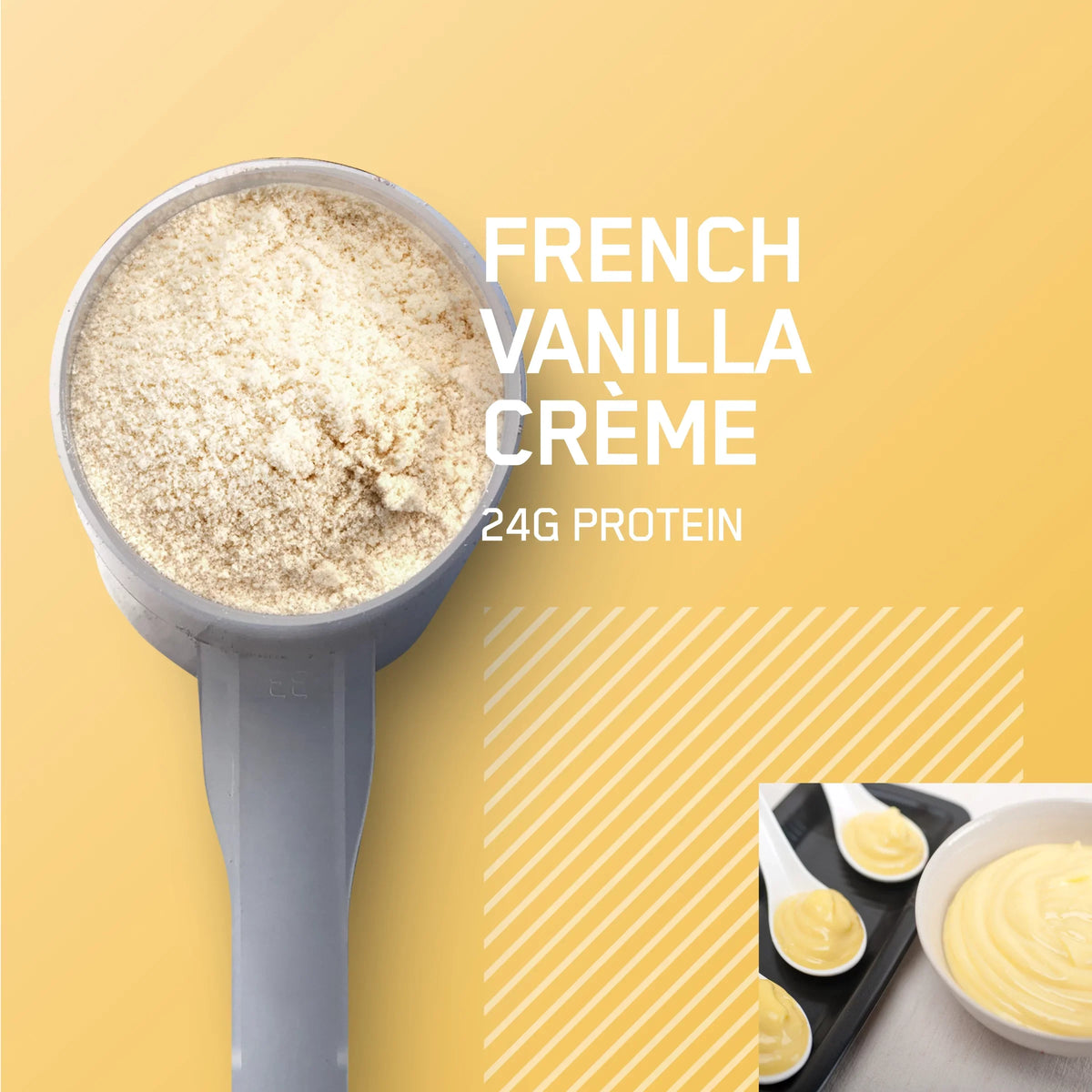 Optimum Creme, 100% Standard Nutrition, Servings Vanilla Protein 2 Whey 29 French Gold lb, Powder,