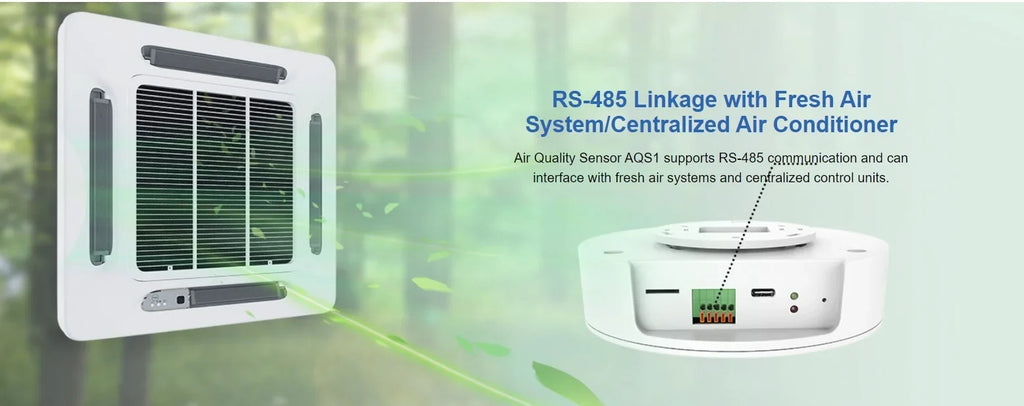 WiFi/RS485/LAN Alerts, Quality Connectivity Monitor & Multiple TVOC, AQS1 Humidity, PM1/2.5/10, Air Temperature 9-in-1 - UbiBot CO2/CO2e,
