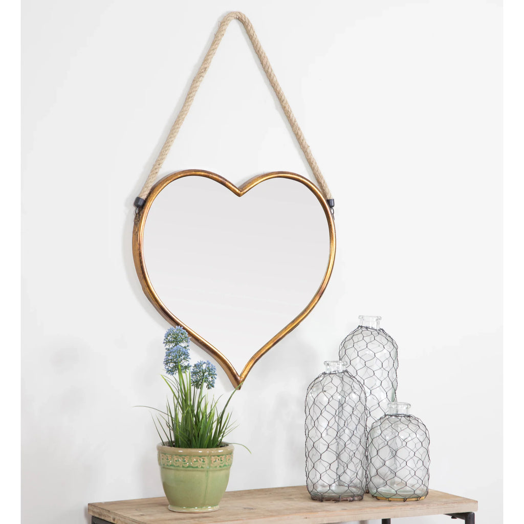 Mirror by Kiera Heart Aspire 18" Gold 28" x Wall