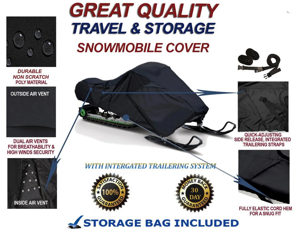 Protection 300D and Indy Polaris and EVO 2019-2020 Mud Travel Compatible Storage Slush Cover for Snowmobile Sleds.