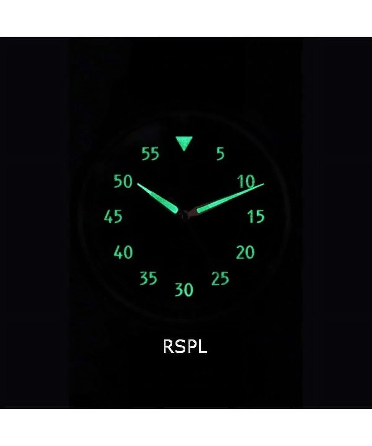 Textured Leather Watch Black Men's RTS320 Ratio Skysurfer Dial Pilot 200M Automatic