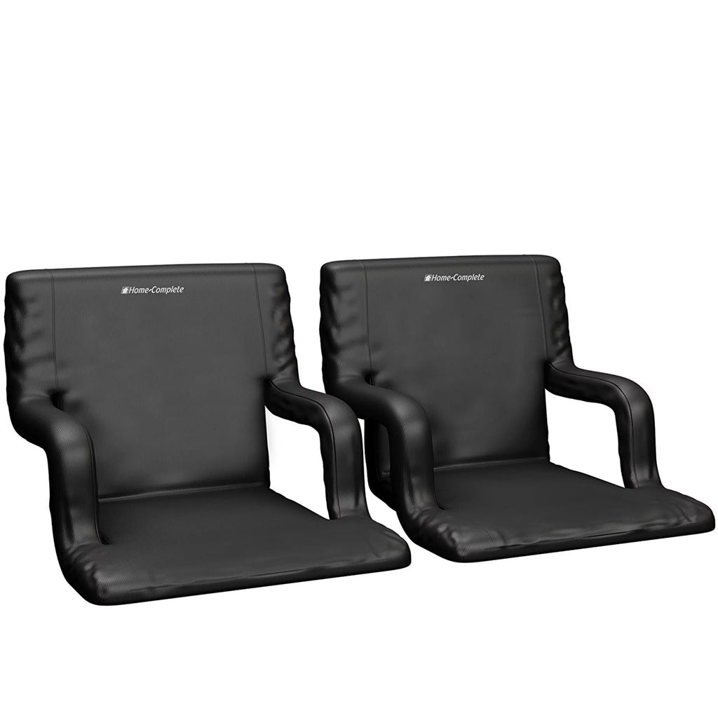 Seat Positions Padded Chair, Home-Complete By Support, Cushions Pack- Armrests, Reclining 2 Back Bleacher Stadium with Straps 6 and Carry Portable