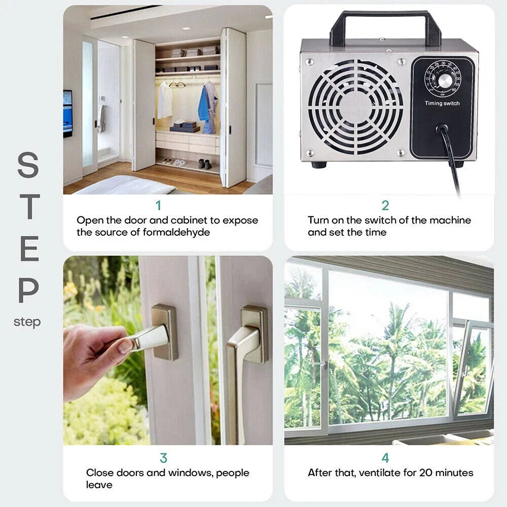 Room Ozone with Glossy Smoke, Ozone Steel Dust Pollutants 41dB Machine Finish - & Eliminate Kydely Powerful