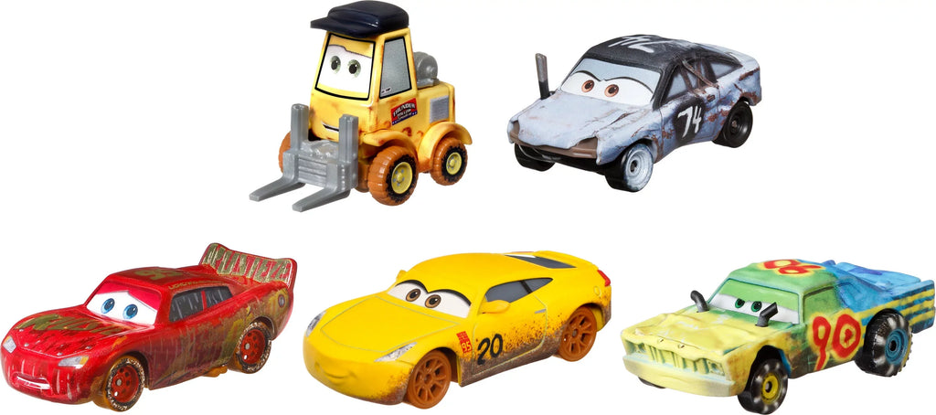 Toy 5-Pack Disney Cars Race Hollow 3 of Vehicle Pixar Thunder Cars,
