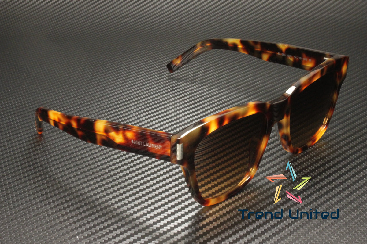 Squared Unisex mm Havana SL 54 Sunglasses Brown SAINT LAURENT 003 Acetate 560