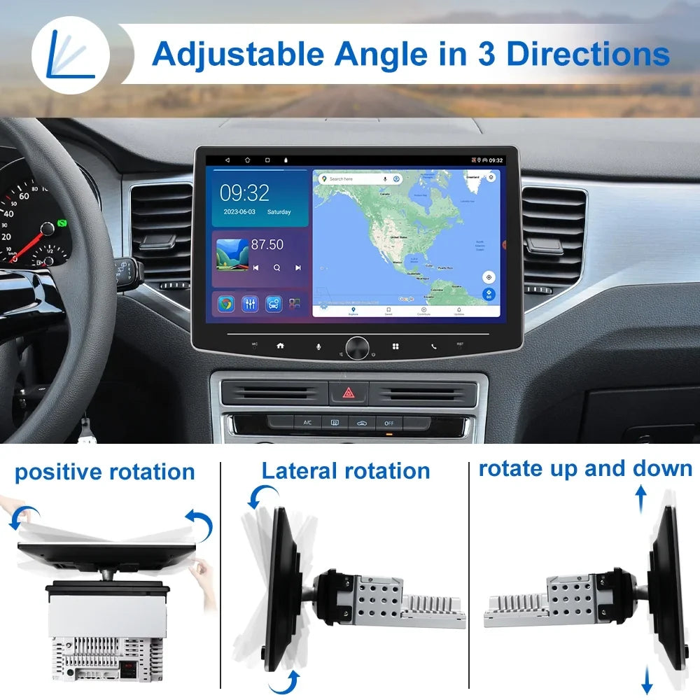 Mirror Screen 1 Touch 10 Apple Auto Receiver including Multimedia Player AHD Bluetooth Stereo Carplay Camera with Single Android FM Car USB HD Reversing USB Audio Inch Link Radio Din