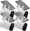 System 2 Outdoor, with Camera BW4PLUS-SP, Security Siren, & Powered Camera Solar WiFi Rraycom Color with Talk, Night Spotlight BW4P-SP-W-4PC Alexa, Solar Way Vision, Compatible 2K Surveillance
