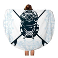 Blanket Towel Antique Circle Mat Aqualung Towels Circular Surf Diving Beach inch Surfboard SIDONKU Activity Classic 60 Tapestry Shield Round Throw Beach Suit Travel