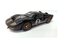 MK - 1966 (Dirty Diecast scale SC431BK 1/18 Ford Version, Black #2 - GT-40 II Race After Toy Collectibles Model Shelby Car