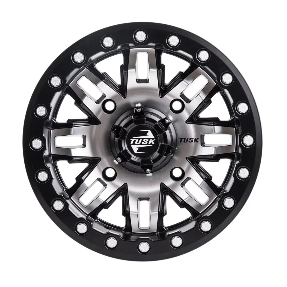 2022 Beadlock Sport Teton 3.0 + For 2 1000 RMAX YAMAHA 14x7 Wheel 4/156 Tusk Machined/Black Wolverine 4.0