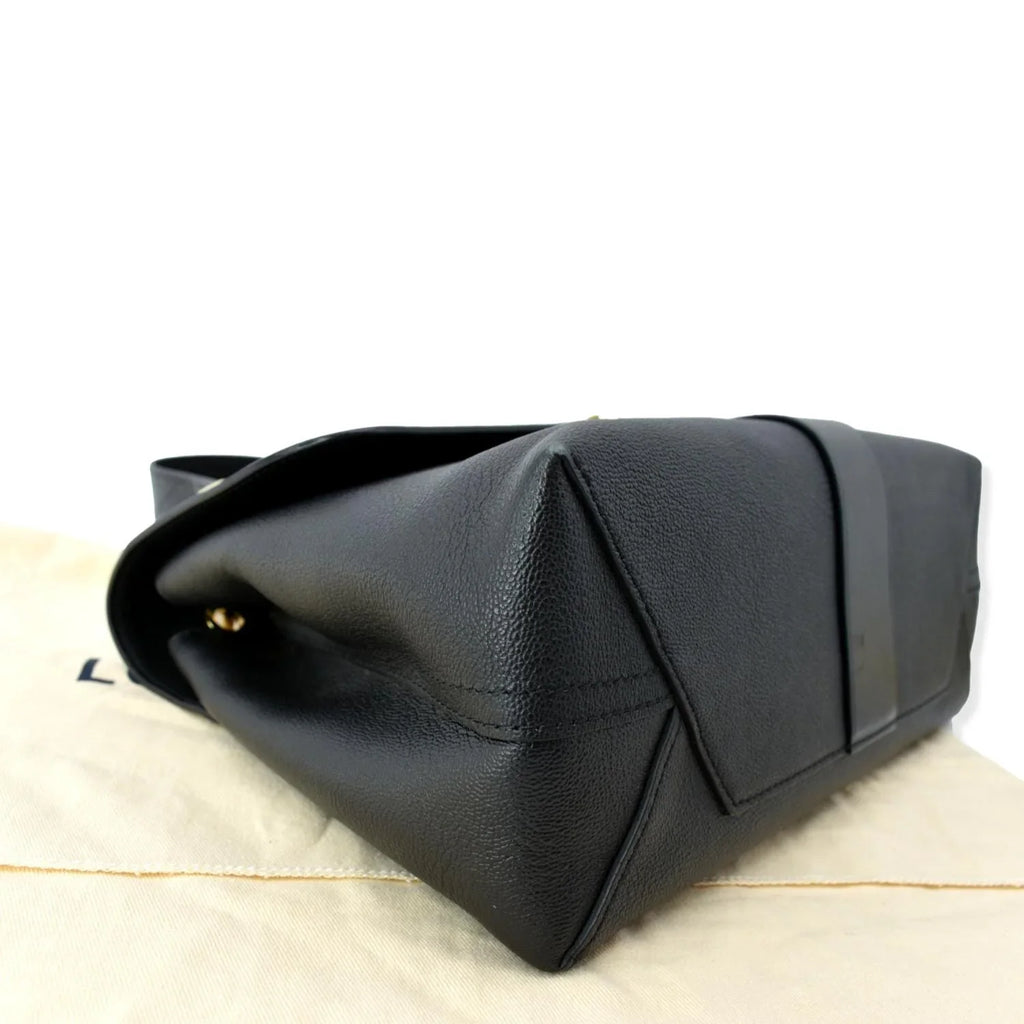 Shoulder Pre-owned One Leather Black Very Monogram Bag VUITTON Handle LOUIS