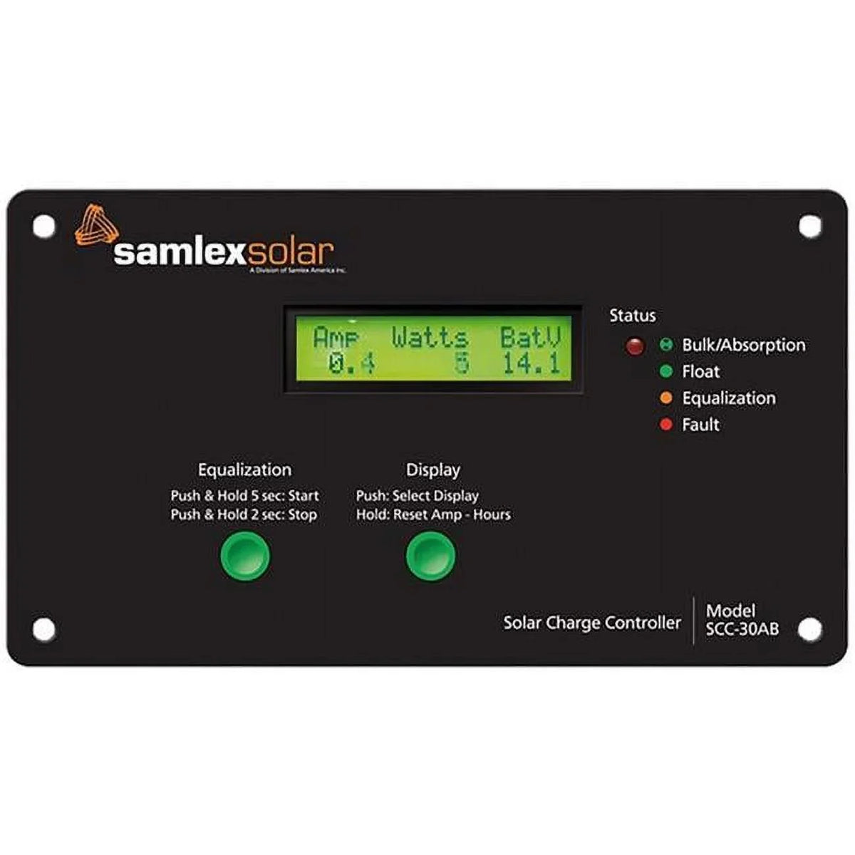 amp with Charge Solar 30 Controller LCD 12-24V & Display