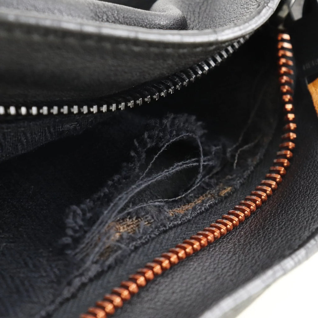 Unisex PM Vertical Bag Voderma Caravan Pre-Owned (Fair) Black Tote Hermes