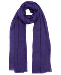 Soft Echo Solid Crinkle Wrap Grape NEW OS FN0097