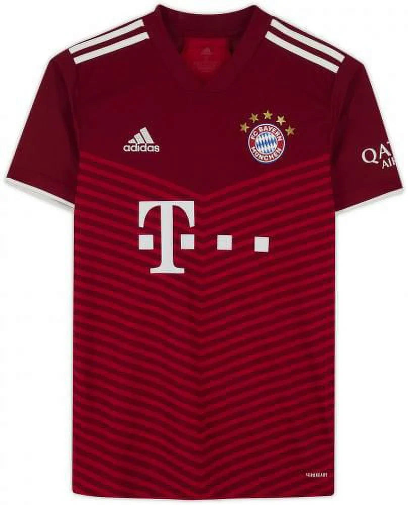 Bayern Jersey Robert -2022 Authentic Certified Munich Autographed Lewandowski Adidas Fanatics 2021 Red -