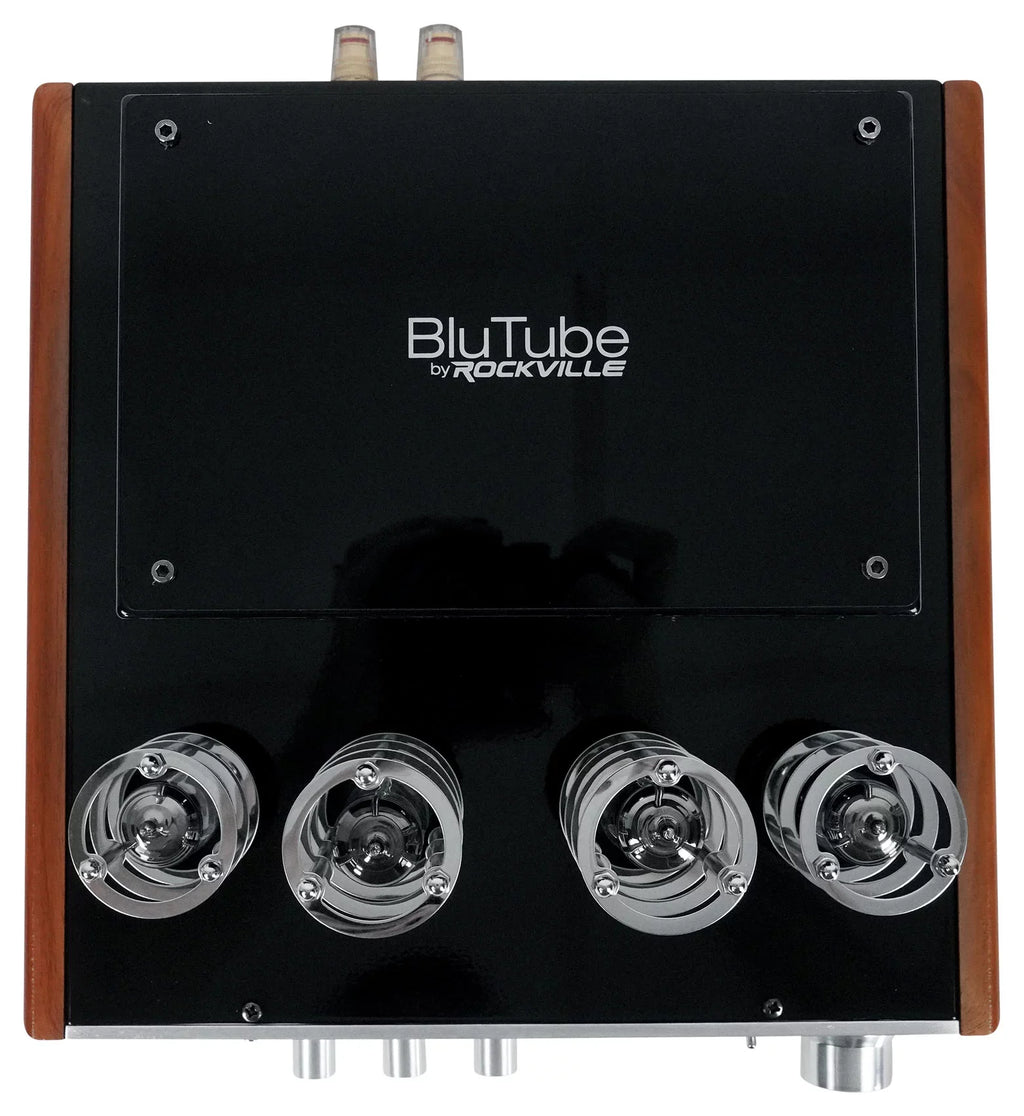 Rockville Amplifier/Home + Receiver Tower (2) BluTube WD Bluetooth Tube Speakers