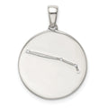 CZ Aries QQC9730 Silver Sterling Rhodium-plated Pendant Zodiac &
