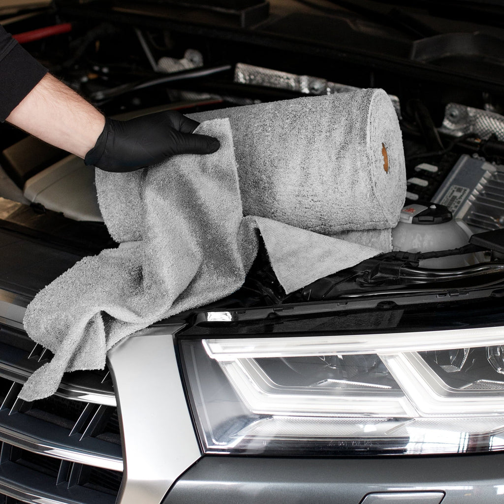 Multi-Purpose Platinum Cleaning, 50 Detailing XL Count Roll Microfiber Series Towels,