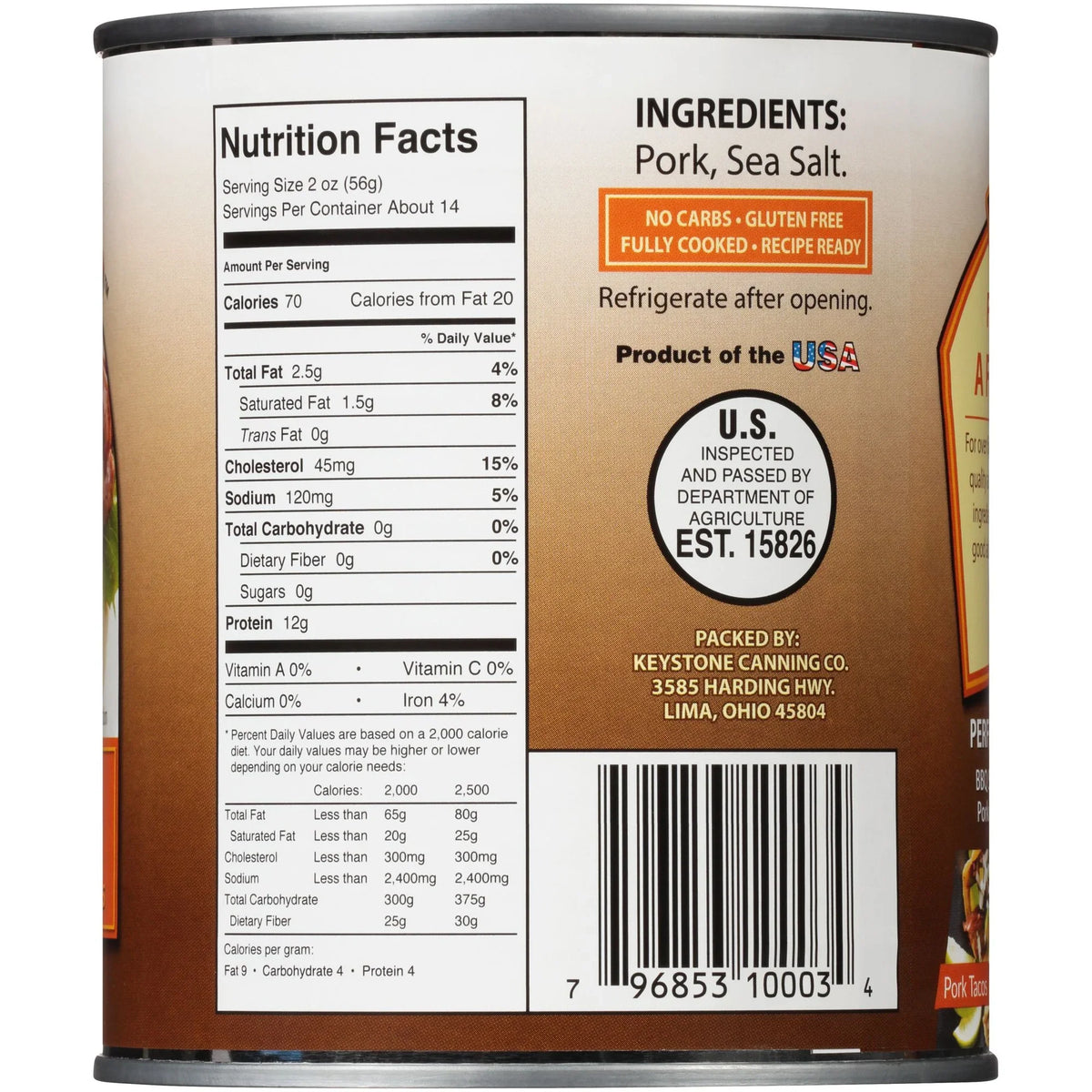 (3 Eat Keystone Camping Pork Hiking oz Survival to and Natural ✅ Cans Food Can All Backpacking Emergency ✅ 28 Pack) Ready For