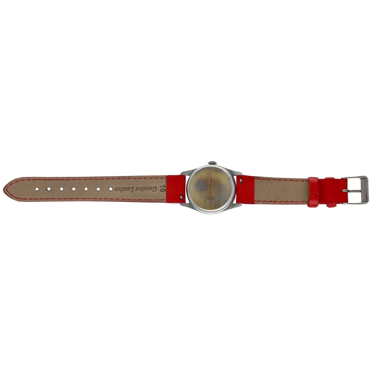 Swiss Watch 29mm Vintage Women's Mouse Metal Manual Leather Mickey Base Red Wind