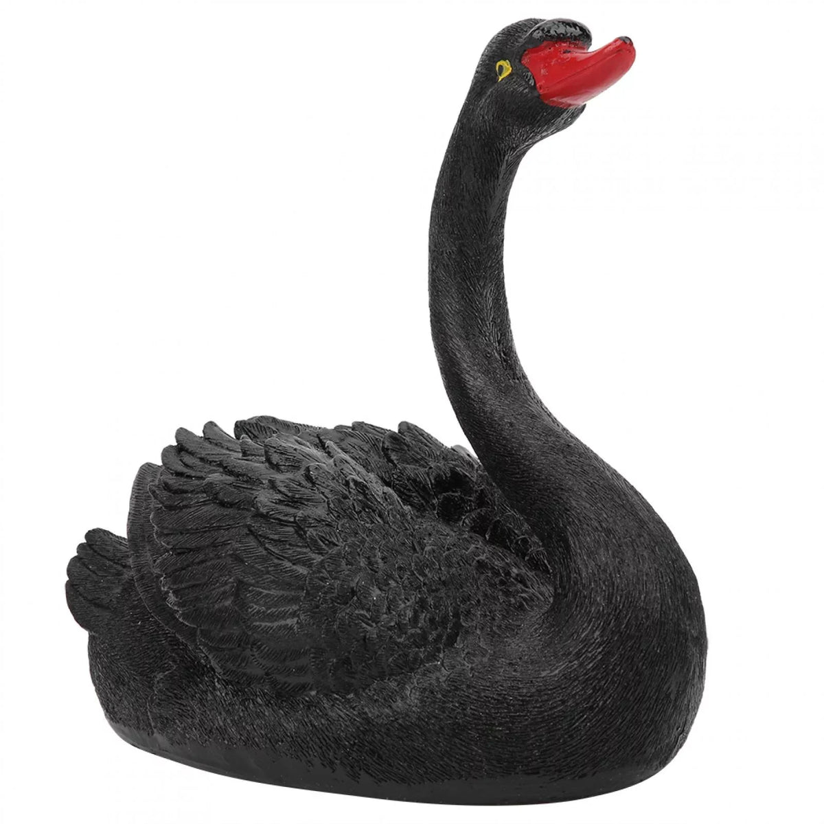 jardín de al para de Adorno Accesorios de Negro Linda Patio Libre de Delaman Cisne Adorno Flotante Simulación jardín de Aire Cisne, decoración