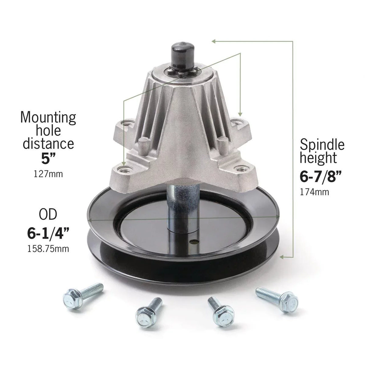 918-0482 42 Troy-Bilt, with 918-04822, Mower Spindle 30 inch Replaces Mini MTD, Fits Terre Compatible 618-04822A, Products, inch 618-04822, Cadet, Cub Lawn Assembly, Riders, 918-04822A, and 618-04889,