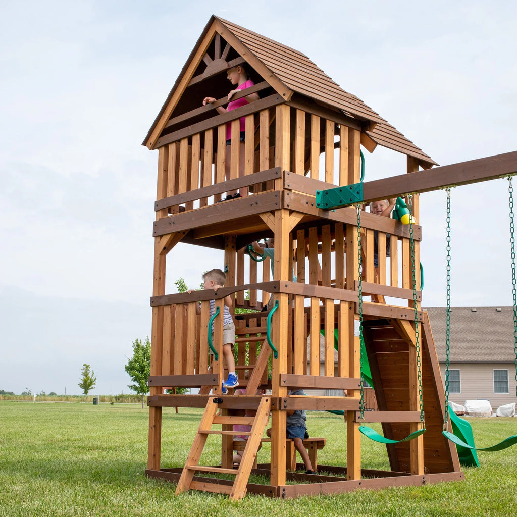 Discovery Swing Set Highlander Backyard