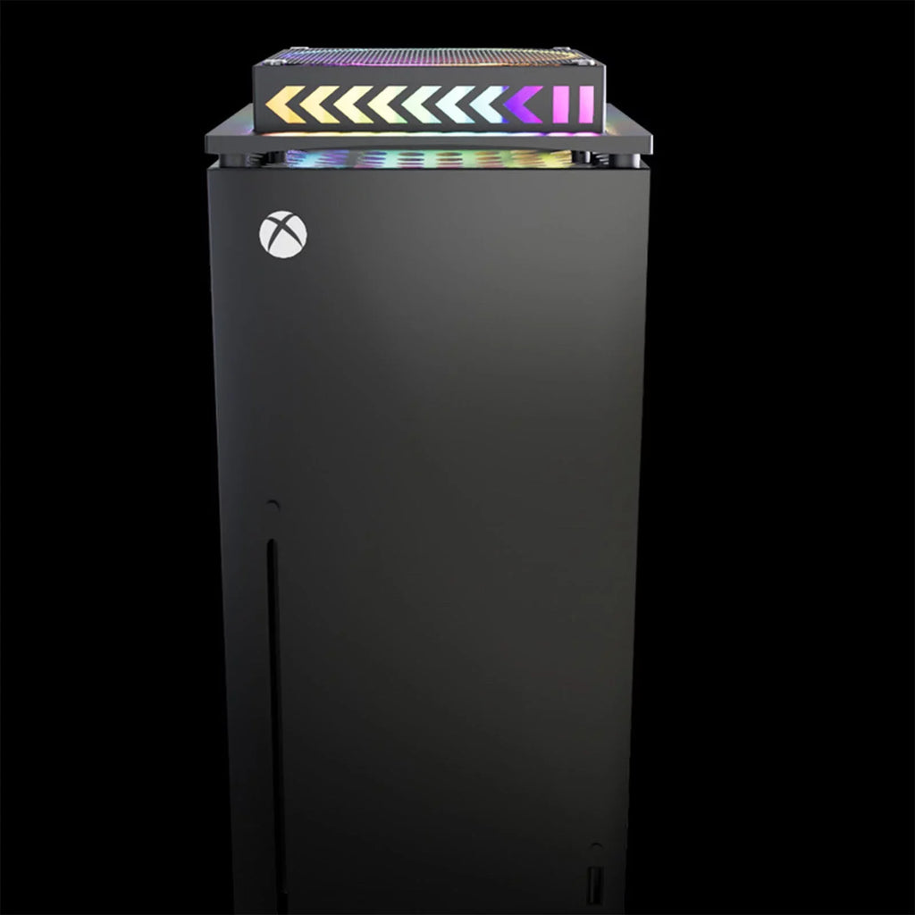 Series System Fan Noise Top for with Fan Xbox Low X OFOCASE Cooler LED Cooling Light Filter Black Dust with