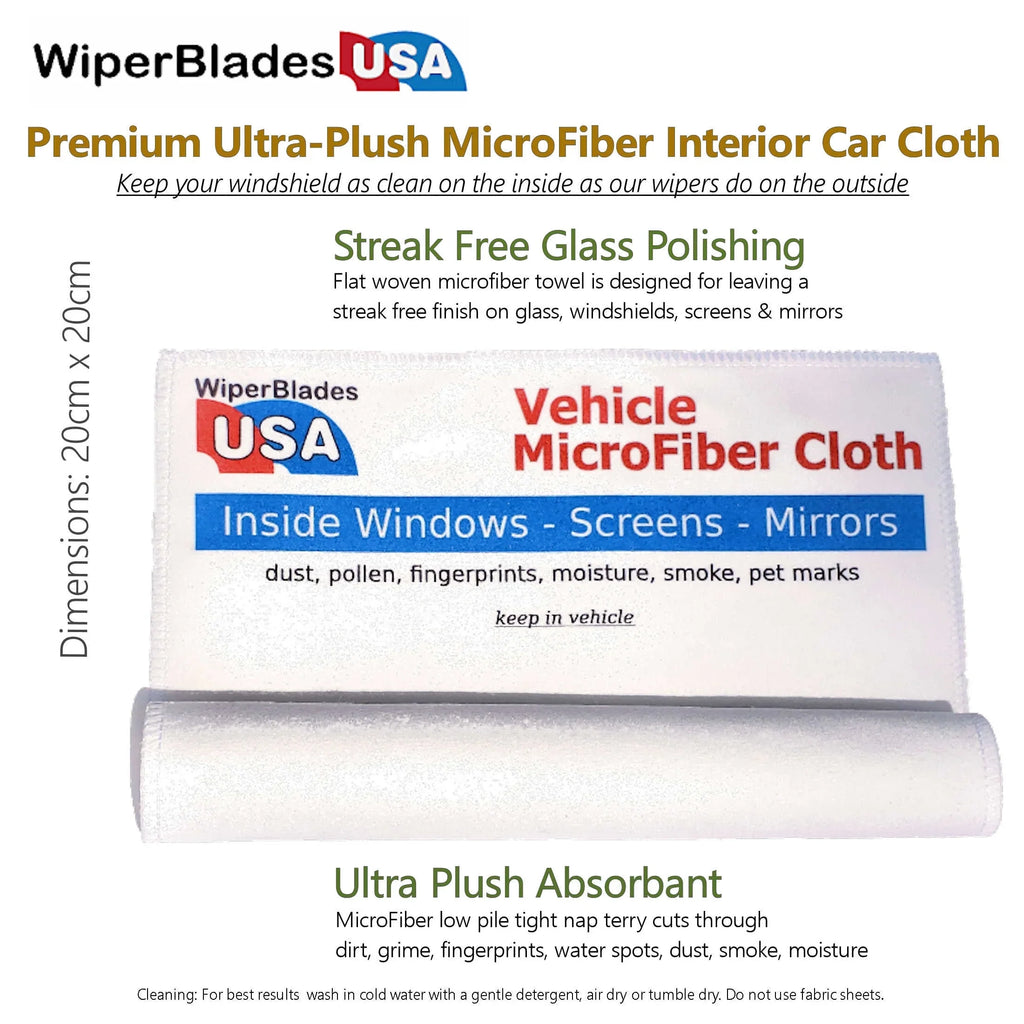 Wiper 2019 Wipers Beam Cadillac XT4 3) (Set of Blade w/Rear