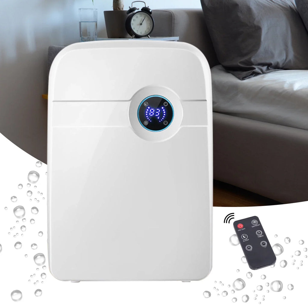 Water Tank RV for Hose ZhdnBhnos 2.5L Garage Portable Moisture w/ Compact Bedroom MIni Caravan Dryer Dehumidifier Drain