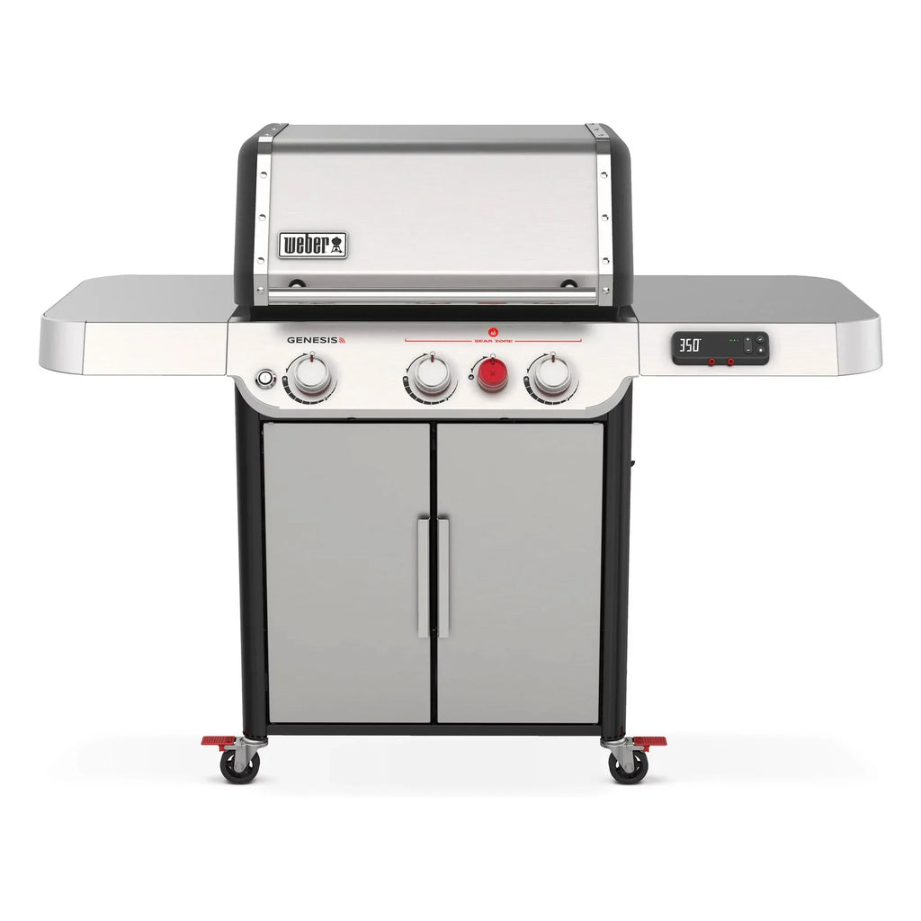 SX-325s Genesis Grilling Smart Grill in Gas Stainless Steel Smart Technology with Propane Weber 3-Burner Connect