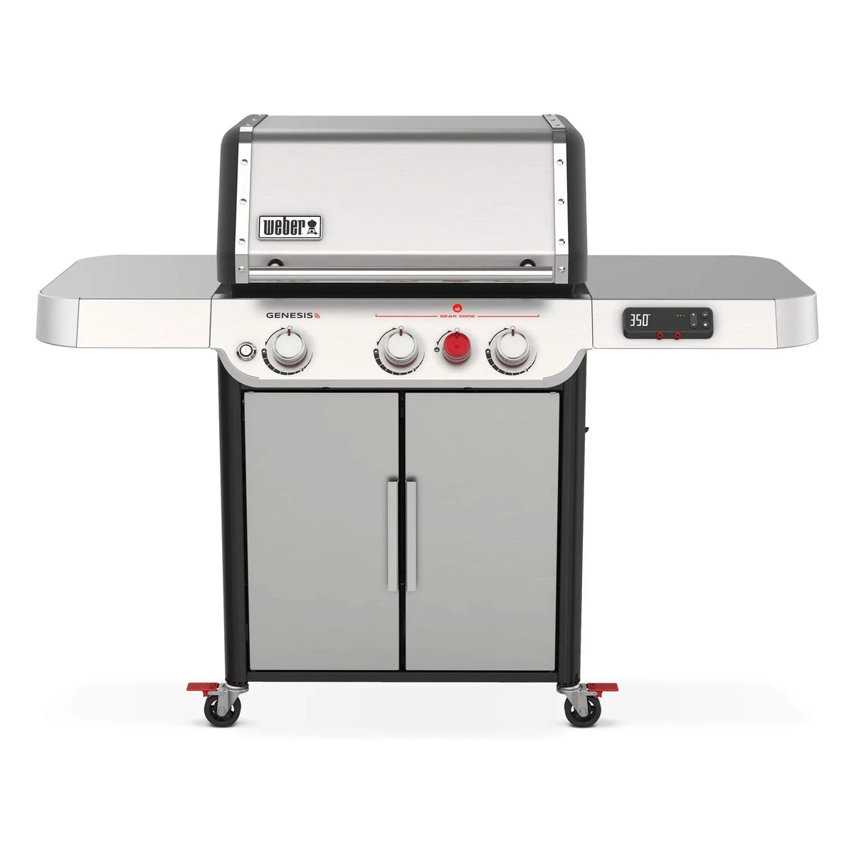 SX-325s Genesis Grilling Smart Grill in Gas Stainless Steel Smart Technology with Propane Weber 3-Burner Connect