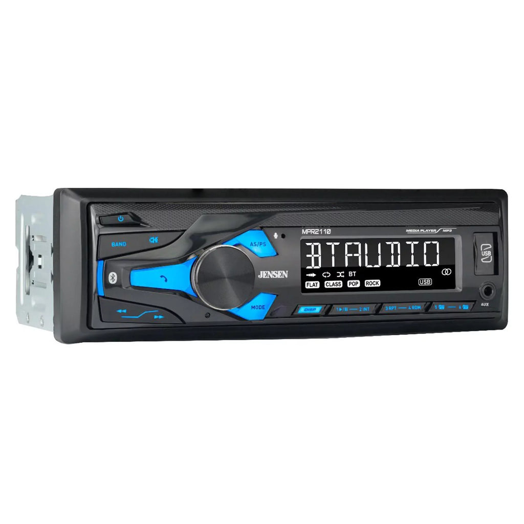 Jensen MP3 Digital MPR2110 Din Car Bluetooth Single USB/AUX Stereo AM/FM