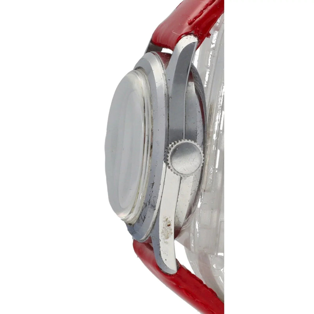 Swiss Watch 29mm Vintage Women's Mouse Metal Manual Leather Mickey Base Red Wind