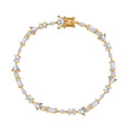 Cubic Day 8" Vermeil Birthday Size for 10.66 Jewelry Shop Gifts CZ Mothers Plated Marquise Sterling Ct for LC Bracelet Women Silver Lustro Gold Mom Stella 925 Zirconia Yellow