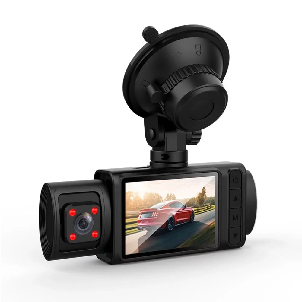 2\\\" HD Lens Triple Driving Dash Rear And Cam Video Camera DVR Recorder Car Front